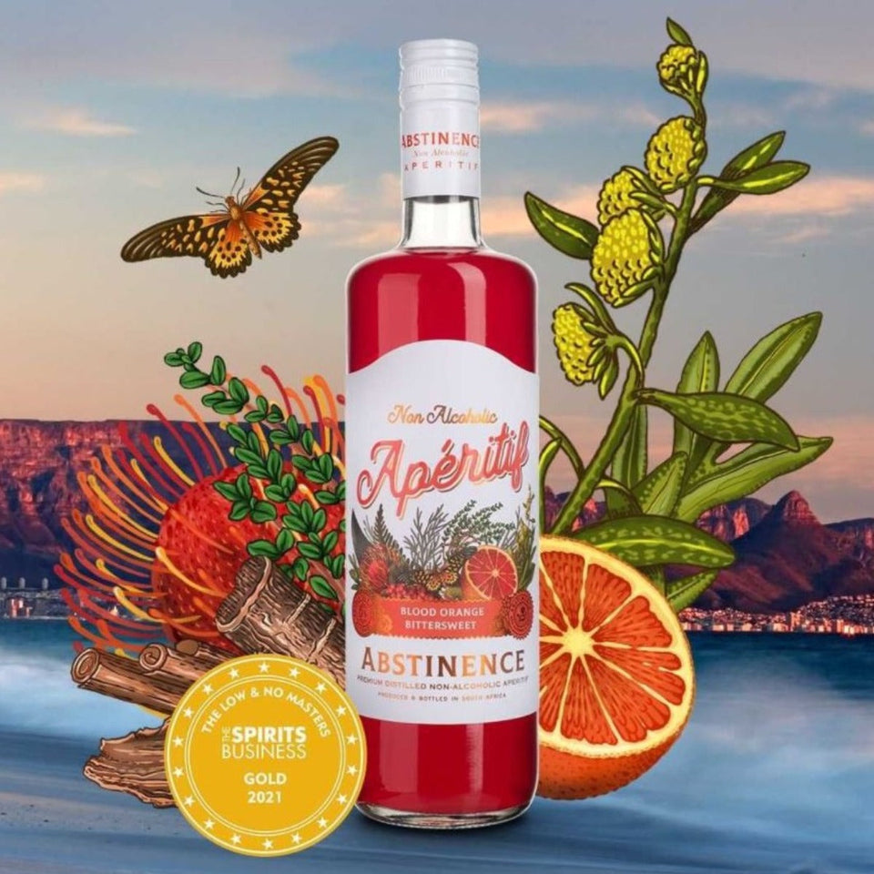 Gift Pack Abstinence Blood Orange Aperitif and Cape Citrus Gin 0% 2 x 750ml