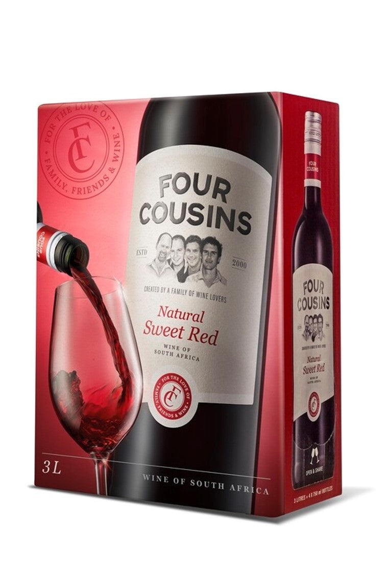 Four Cousins Natural Sweet Red 3L (9.41% Alc/Vol)