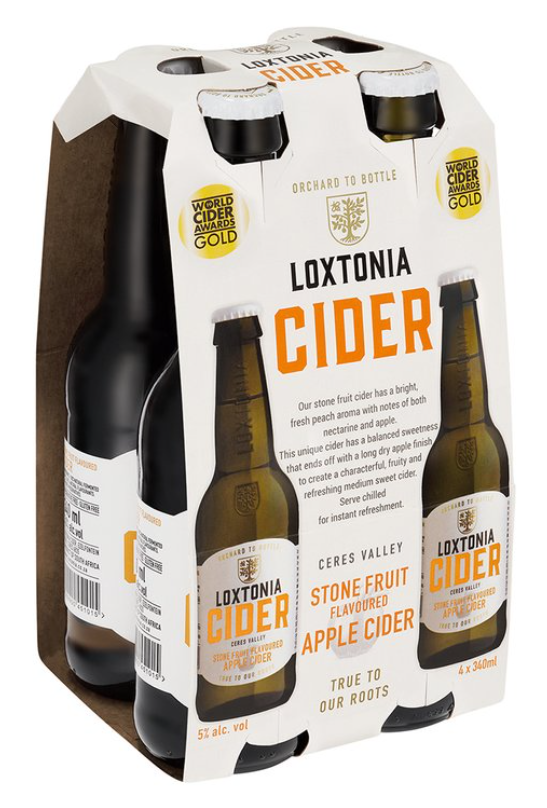 Loxtonia Stone Fruit Apple Cider 5% Alc/Vol 24 x 340ml