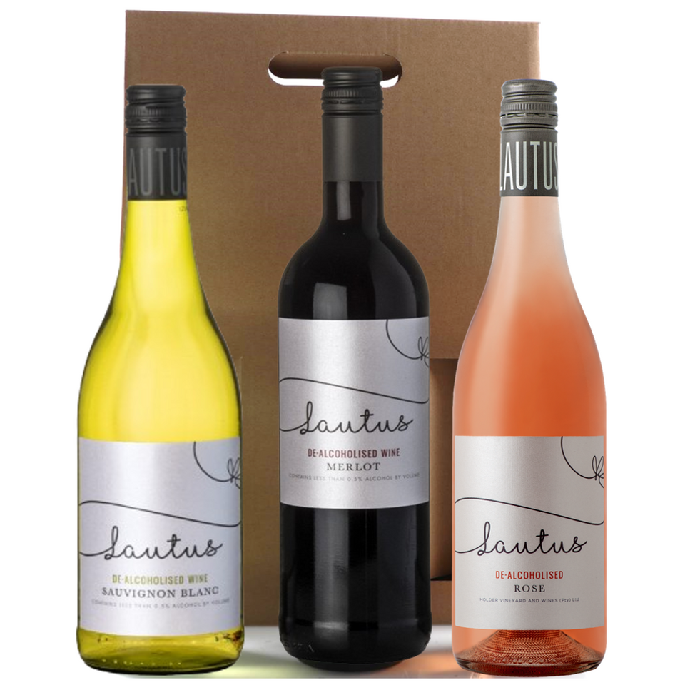 Gift Pack Lautus Wines Rosé & Merlot & Sauvignon Blanc 0% 3 x 750ml