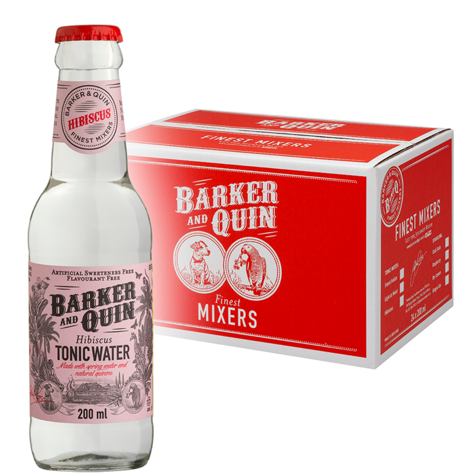 Barker & Quin Hibiscus Tonic Water Glass 24 x 200ml