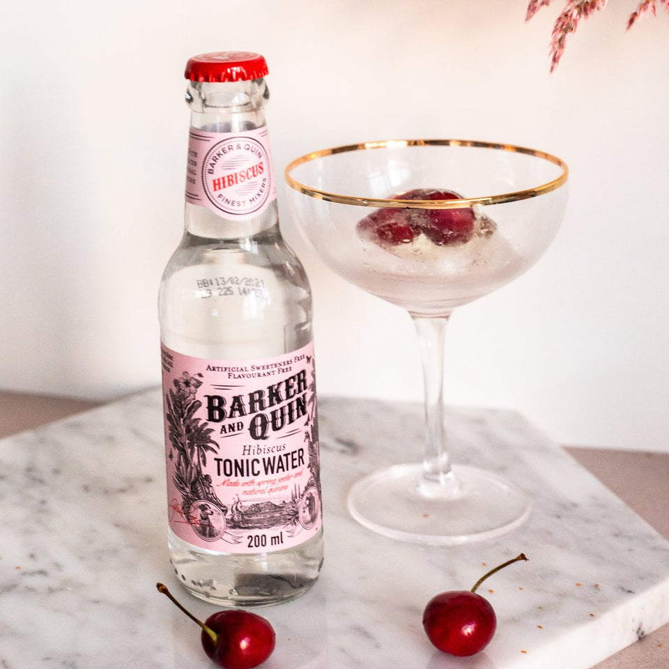 Barker & Quin Hibiscus Tonic Water Glass 24 x 200ml