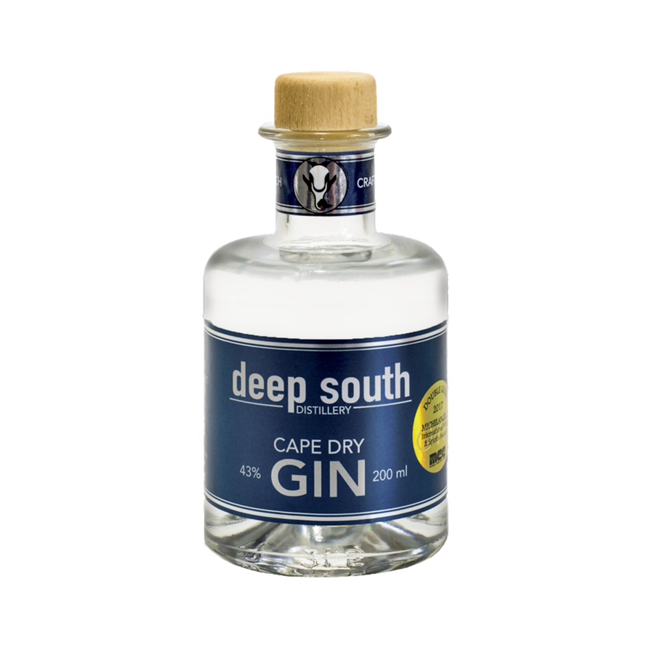 Deep South Cape Dry Gin 43%  1 x 200ml