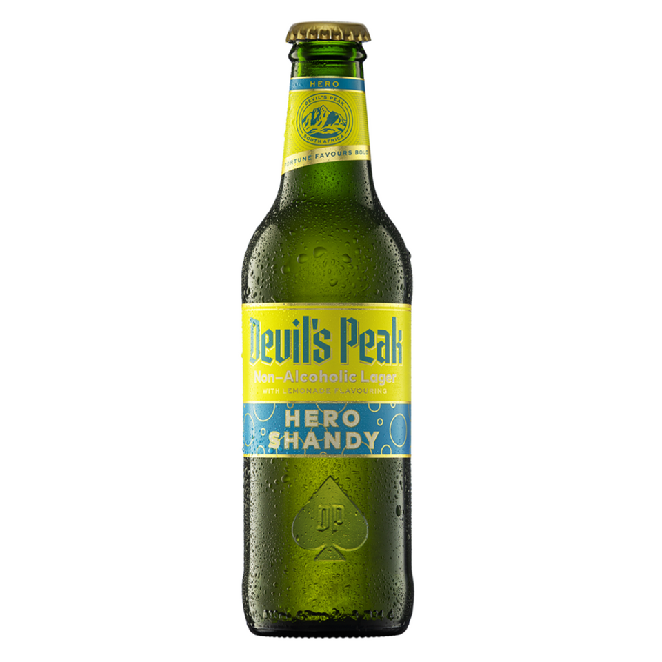 Gift Pack Devil's Peak Hero Shandy Lager 24 x 330ml & Abstinence Epilogue 0% 1 x 750ml