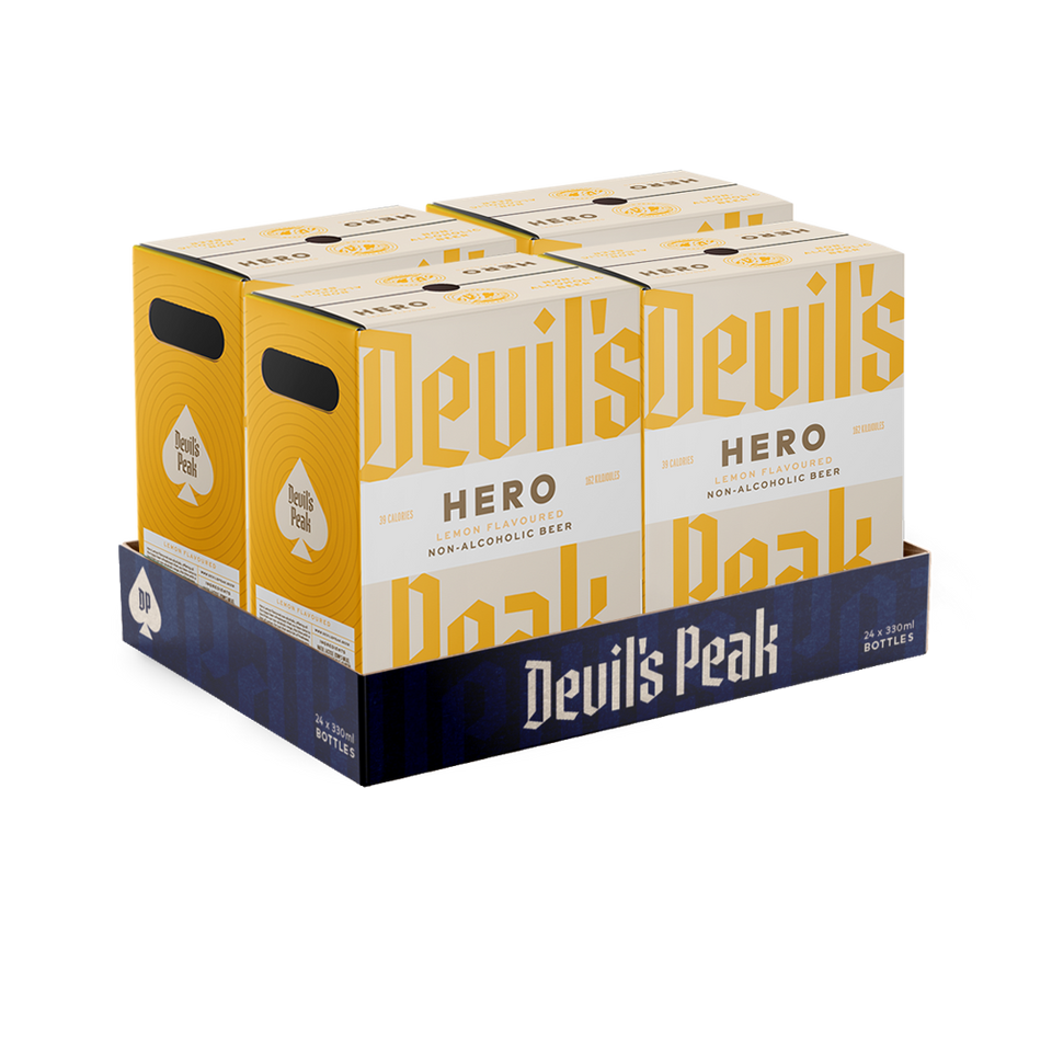Devil's Peak Hero Lemon Beer 0% 24 x 330ml