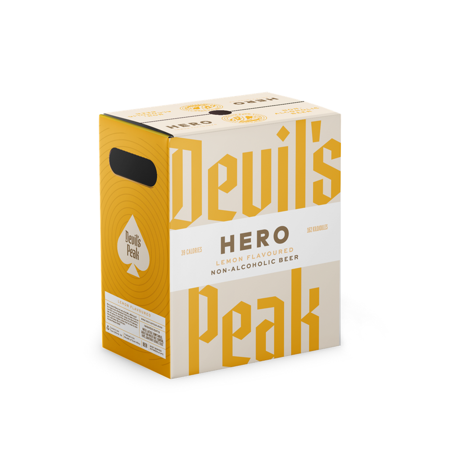 Devil's Peak Hero Lemon Beer 0% 24 x 330ml