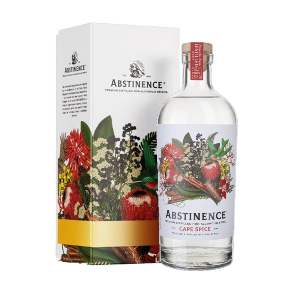 Gift Pack Abstinence Cape Spice 0% Gin 750ml