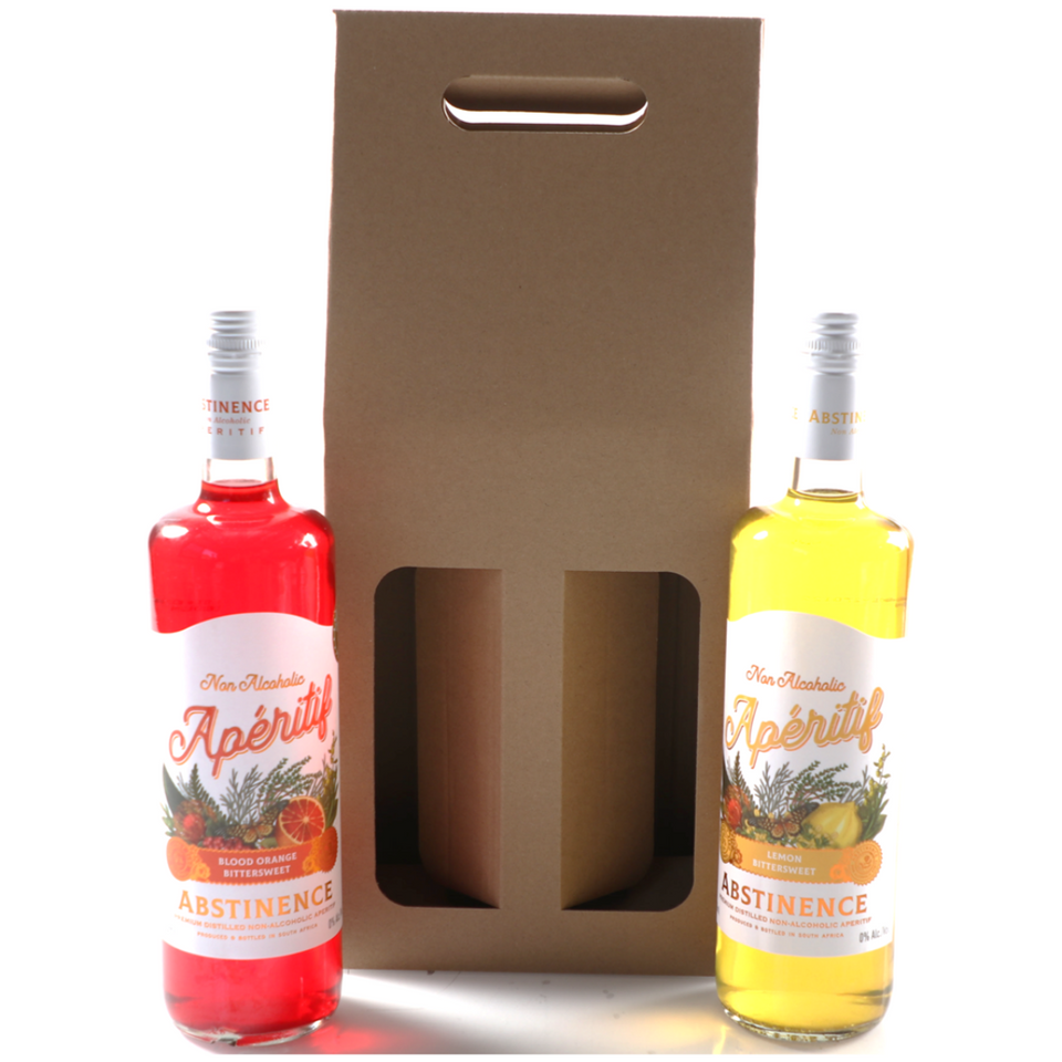 Gift Pack Abstinence Blood Orange and Lemon Aperitif 0% 2 x 750ml