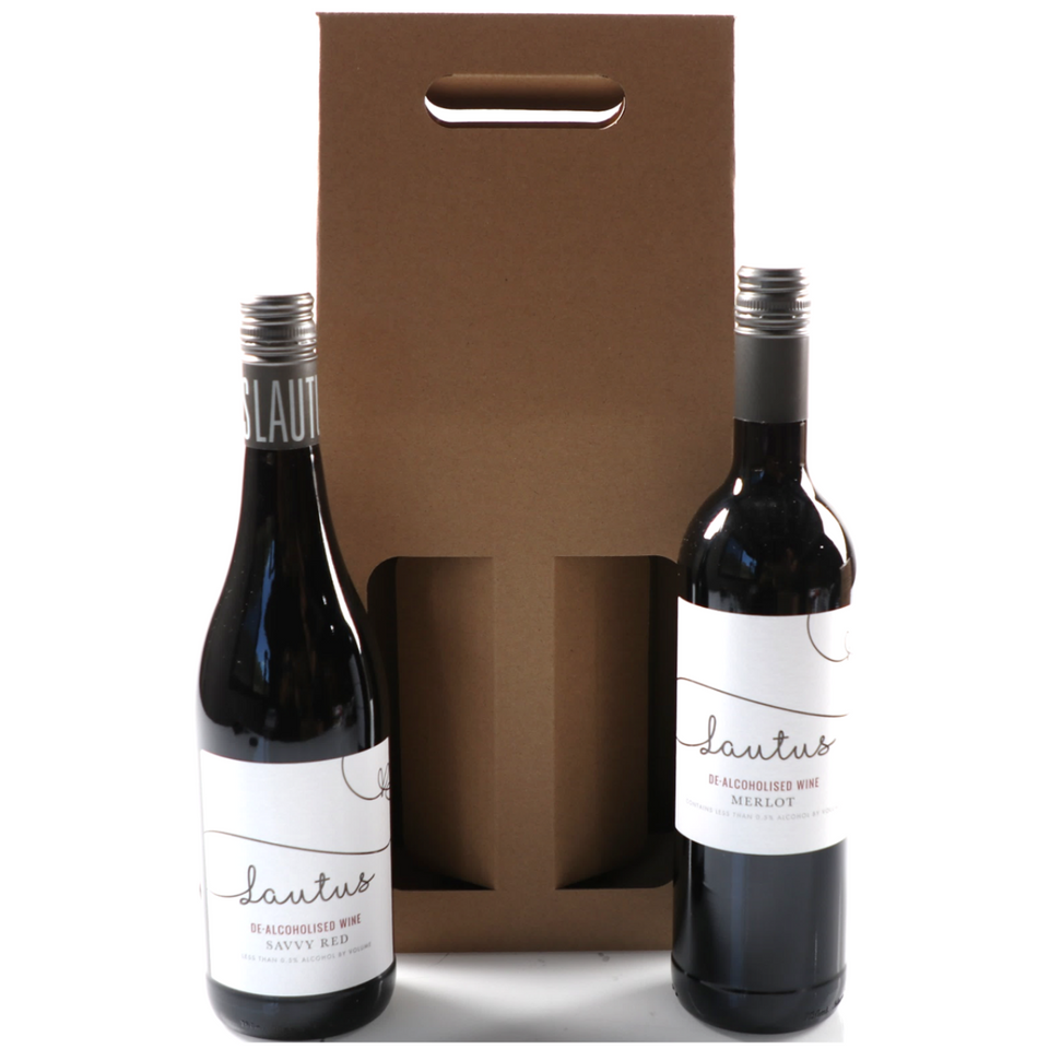 Gift Pack Duo Non-Alcoholic Lautus Wines - Savvy Red & Merlot 750ml