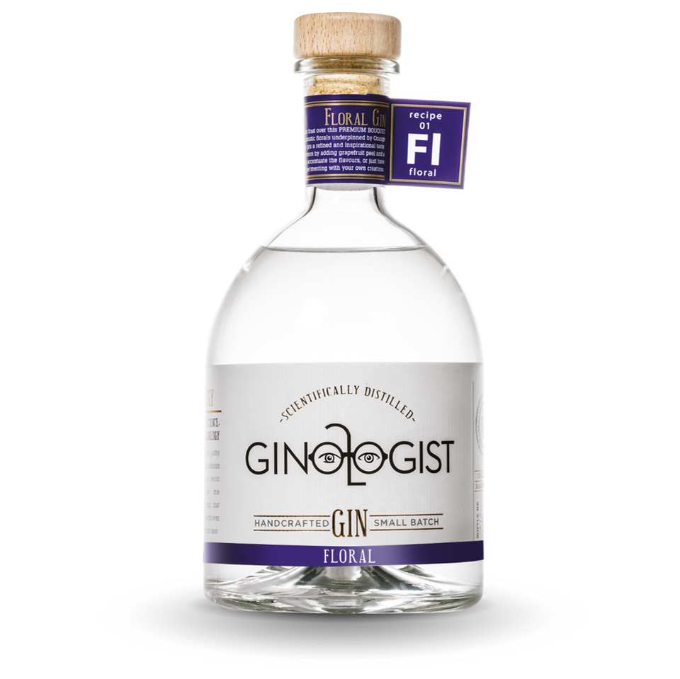 Gift Pack Ginologist Floral Gin 40% 700ml and Cookbook