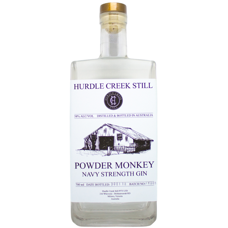 Hurdle Creek Still Powder Monkey Navy Strength Gin 700ml