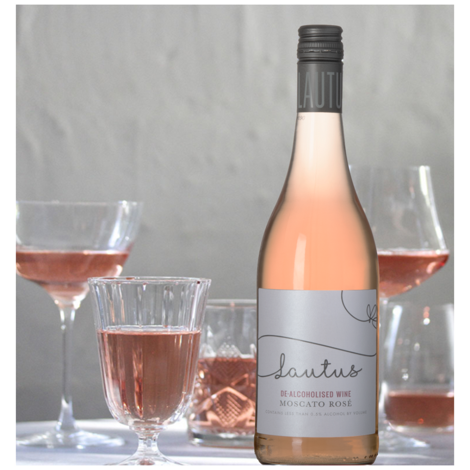 Gift Pack Lautus Moscato Rosé, Sauvignon Blanc White, Savvy Red and Sparkling Rosé Wines 0% 4 x 750ml