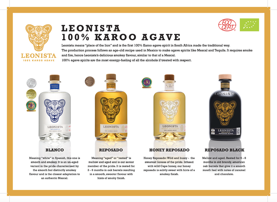 Leonista Blanco Karoo Agave Spirit 43 % 1 x 750ml