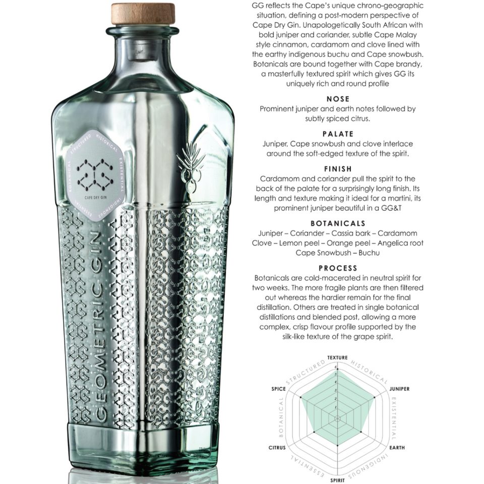Geometric Cape Dry Gin 700ml