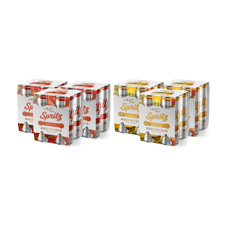 Gift Pack Duo Abstinence Sparkling Blood Orange and Lemon Aperitif Spritz 0% 24x300ml