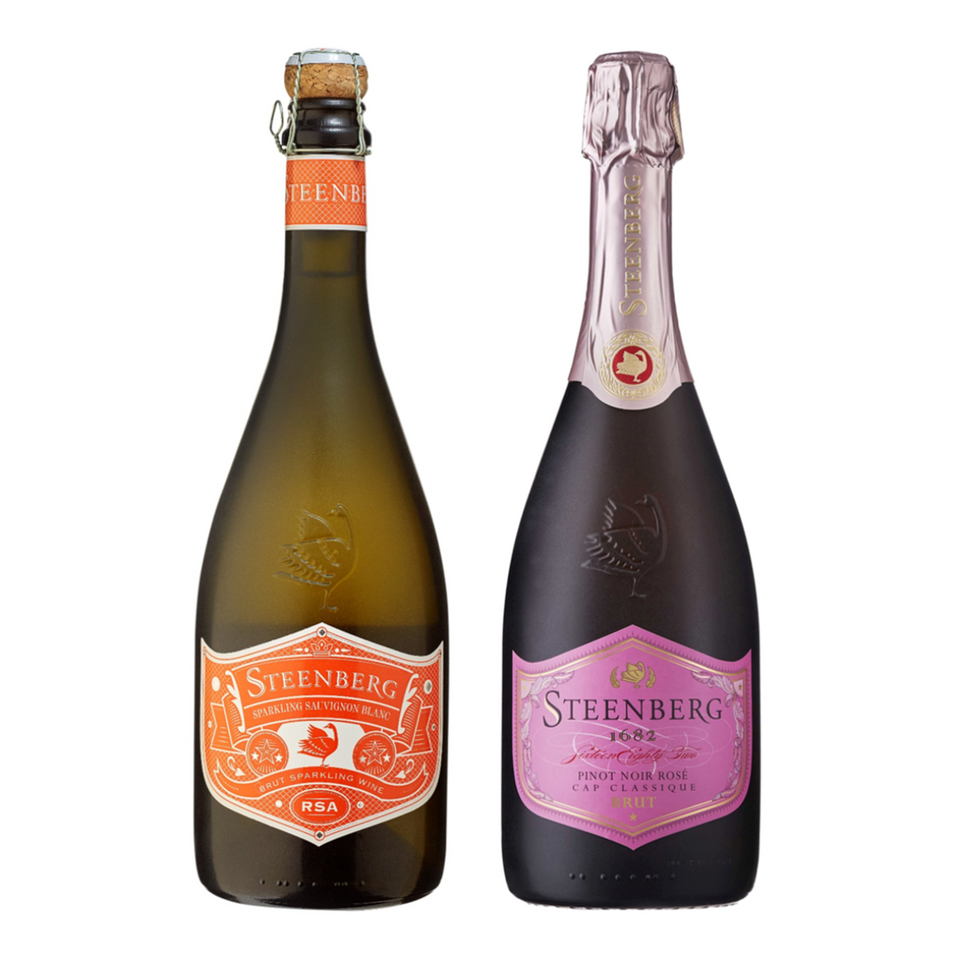 Gift Pack Duo Steenberg Sparkling Sauvignon Blanc & 1682 Pinot Noir Rose Cap Classique 750ml