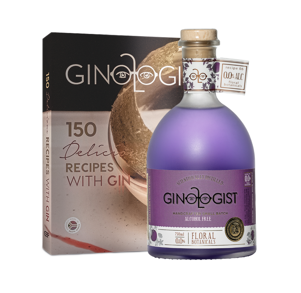 Gift Pack Ginologist Floral 0% Gin 700ml & Ginologist Cookbook