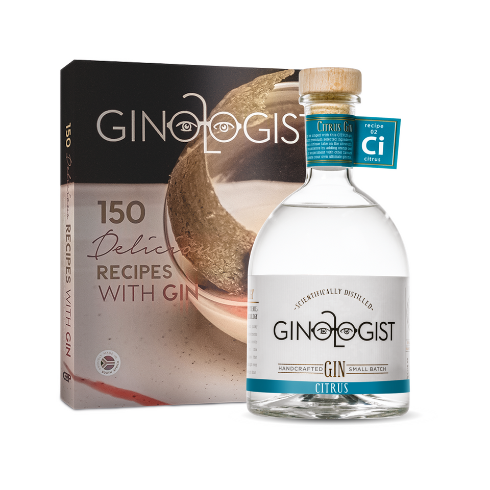 Gift Pack Ginologist Citrus Gin 40% 700ml & Ginologist Cookbook