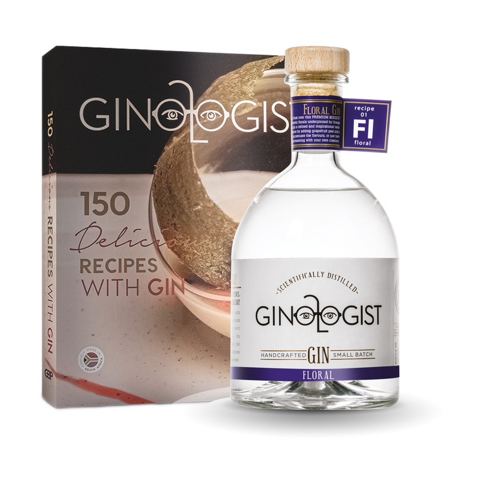 Gift Pack Ginologist Floral Gin 40% 700ml and Cookbook