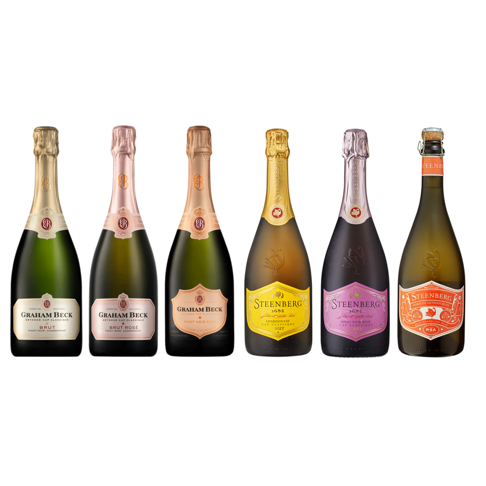 Gift Pack Sparkling Mixed Case Graham Beck & Steenberg 6 x 750ml