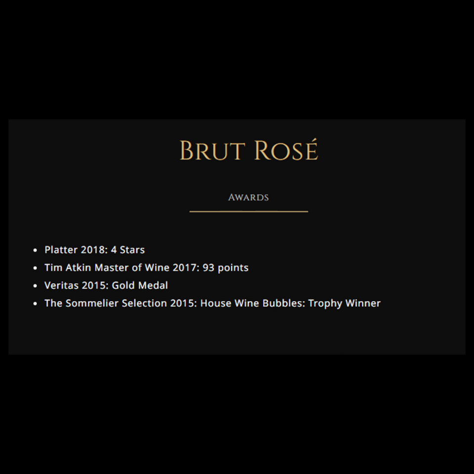 Graham Beck Brut Rose Sparkling Wine 750ml (12% Alc/Vol)