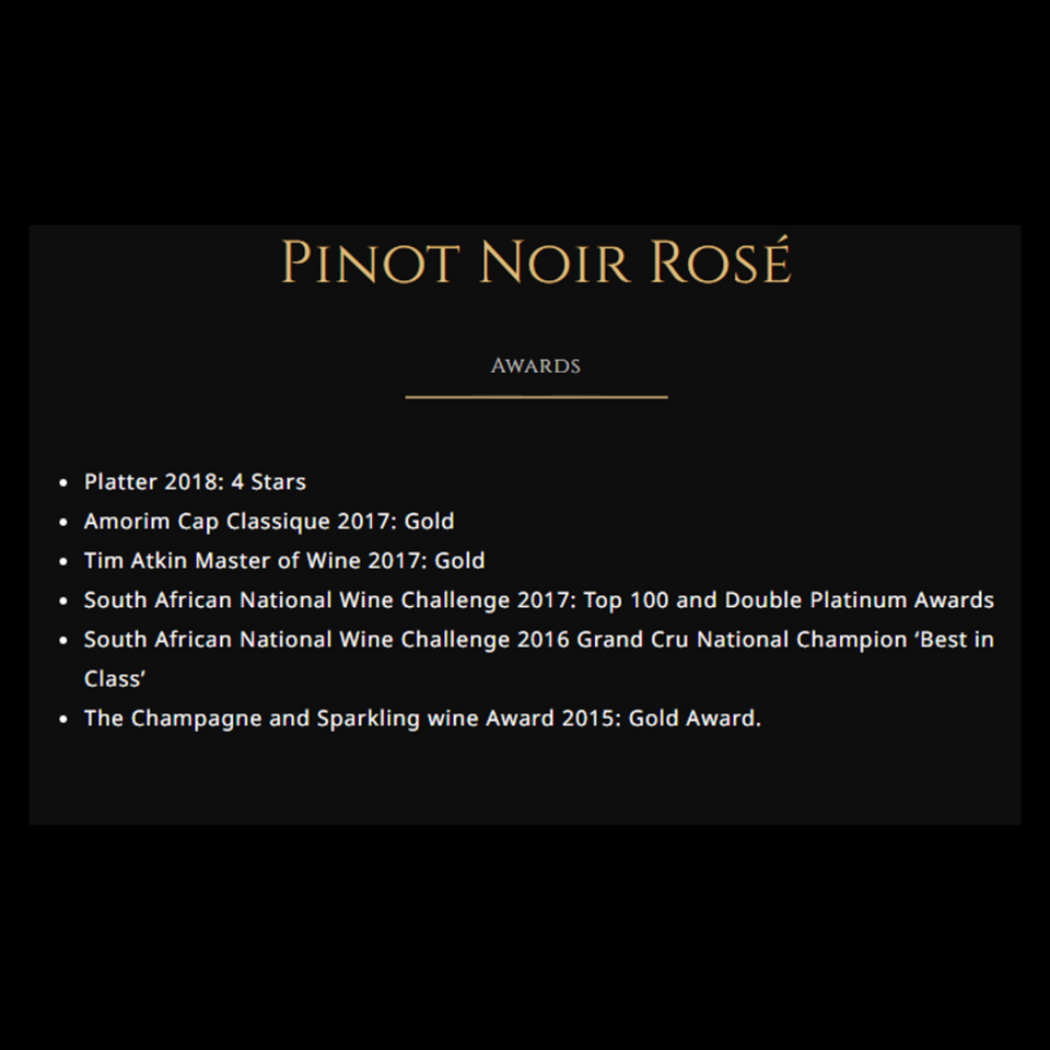 Graham Beck Pinot Noir Rose 750ml (11.5% Alc/Vol)