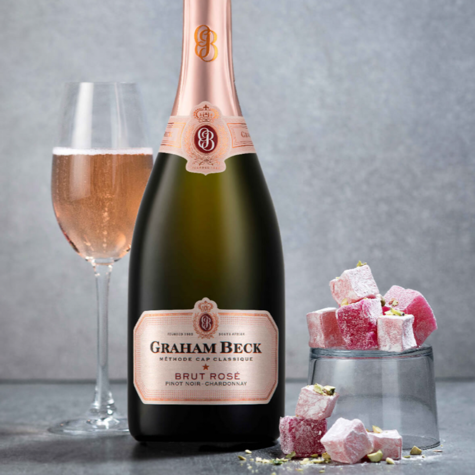 Graham Beck Brut Rose Sparkling Wine 750ml (12% Alc/Vol)