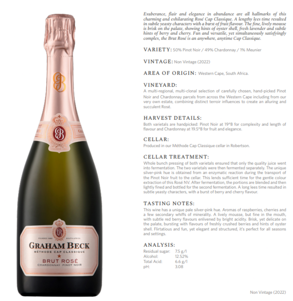 Gift Pack Duo Graham Beck Bliss Nectar and Bliss Nectar Rosé 750ml