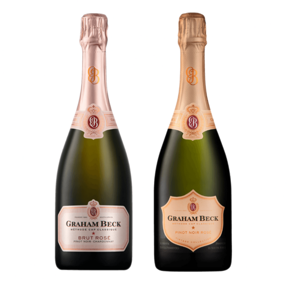 Gift Pack Duo Graham Beck Brut Rosé NV and Pinot Noir Rosé 750ml