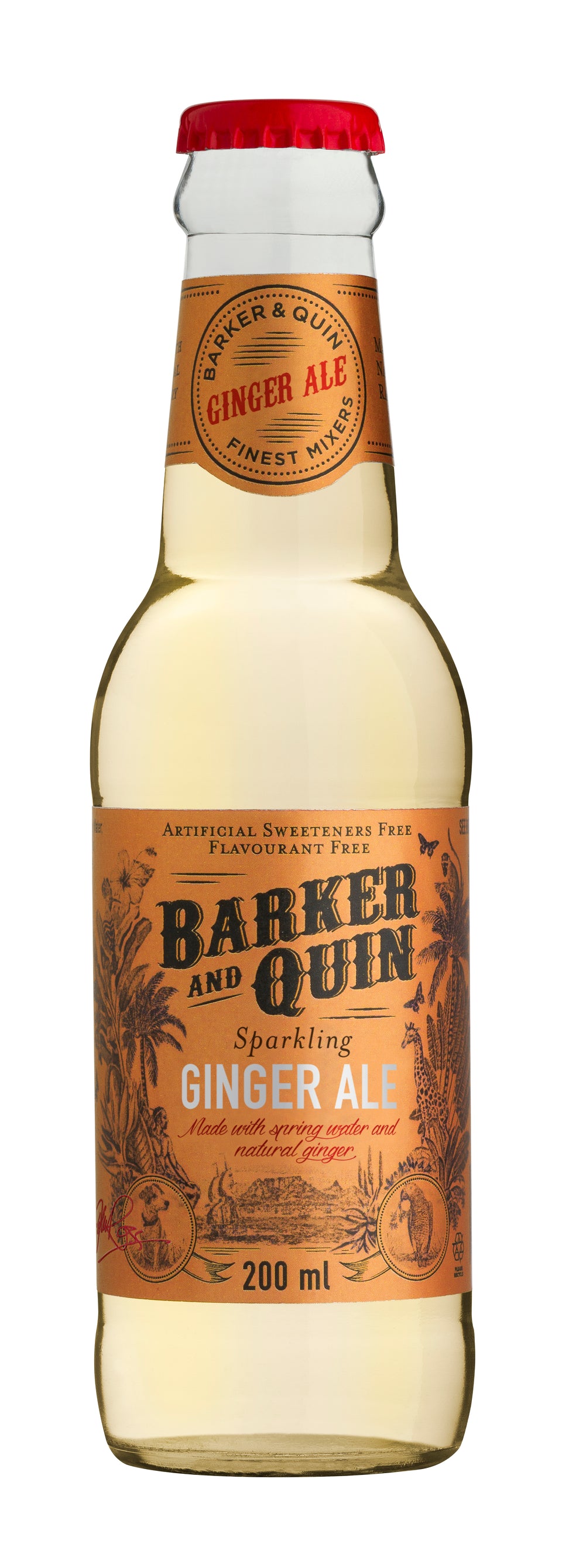 Barker & Quin Sparkling Ginger Ale Mixer Glass 24 x 200ml