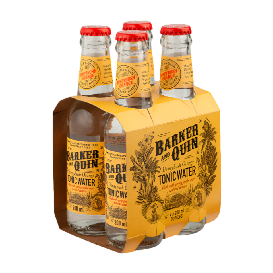 Barker & Quin Honeybush Orange Tonic Water Glass 24 x 200ml