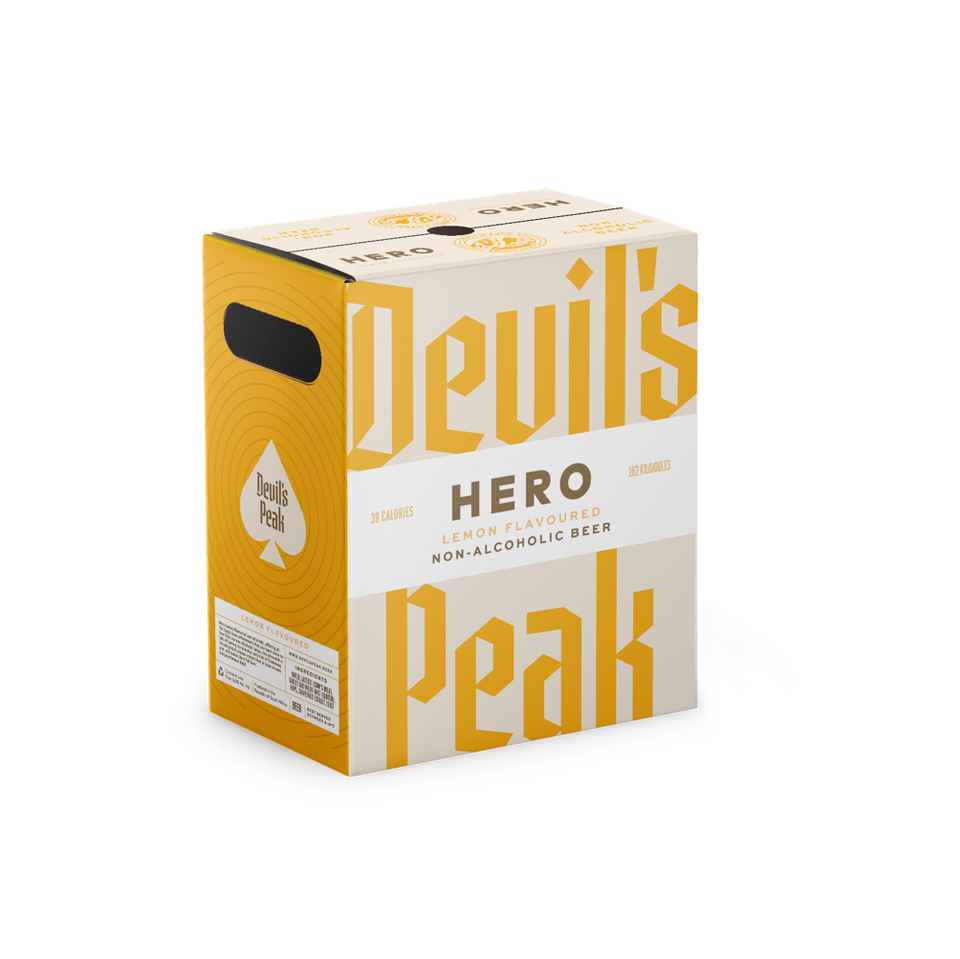 Devil's Peak Hero Lemon Beer 0% 24 x 330ml – The Curious Spirit