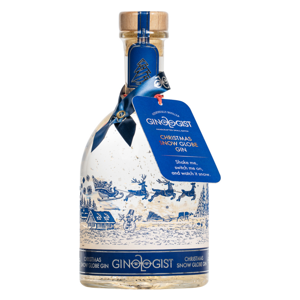 Gift Pack Ginologist Pudding Snowglobe 0% Gin 700ml & Ginologist Cookbook