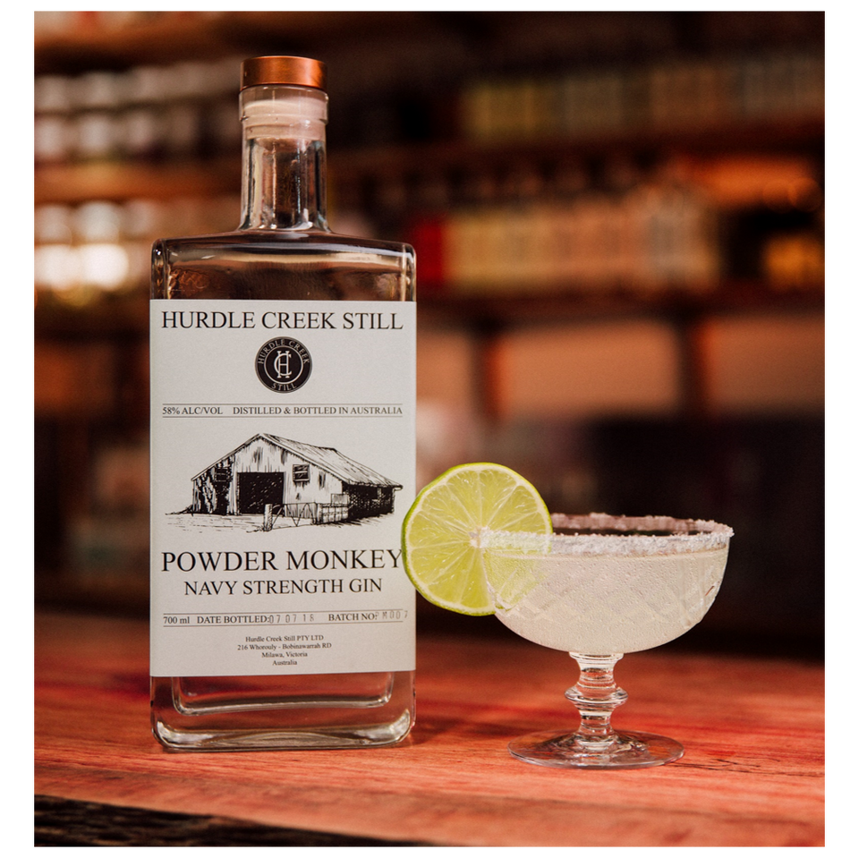 Hurdle Creek Still Powder Monkey Navy Strength Gin 700ml