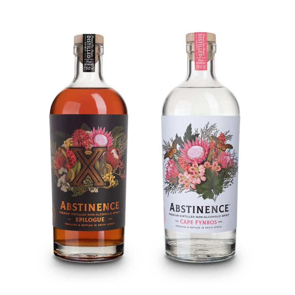 Gift Pack Duo Abstinence Floral & Epilogue 0% Gin 750ml