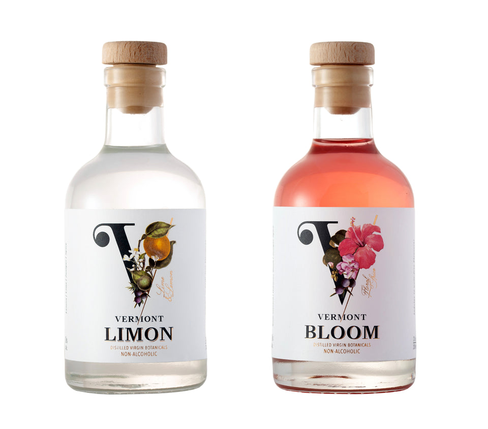 Vermont Vergin Duo Pack Bloom & Limon Non-Alcoholic Distilled Botanical Spirit 2x200ml